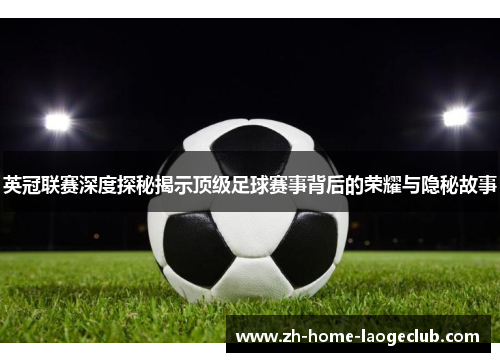 英冠联赛深度探秘揭示顶级足球赛事背后的荣耀与隐秘故事